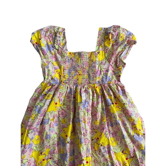 POKEMON Girls Pikachu Floral Dress Size Large 9/10 - Picture 2 of 7